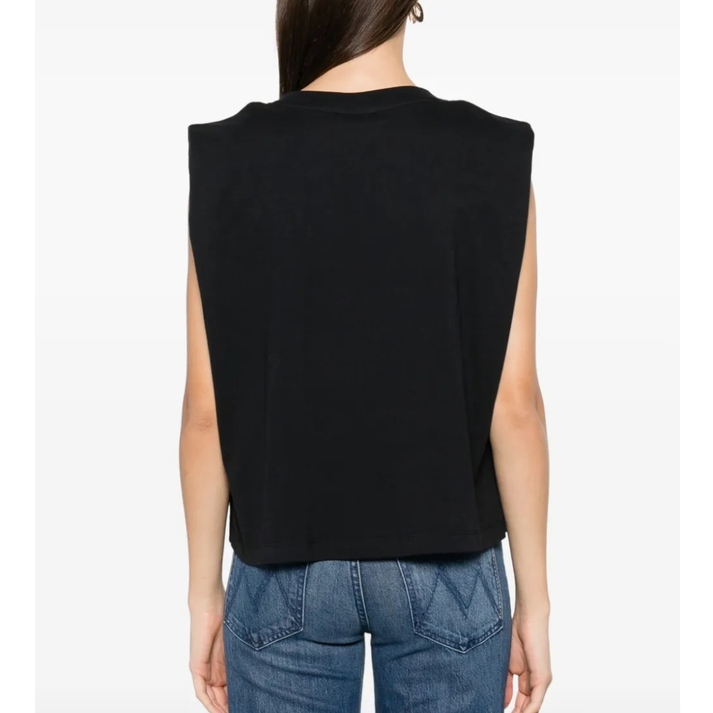 FARM Rio Black Muscle Tee with Red Heart Accents - Picture 4 of 13
